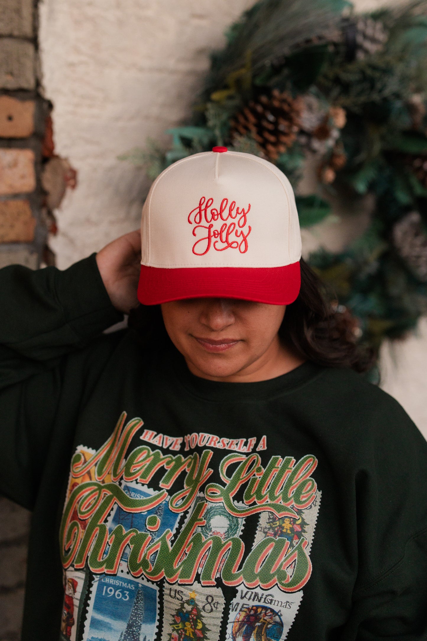 Holly Jolly Trucker Hat